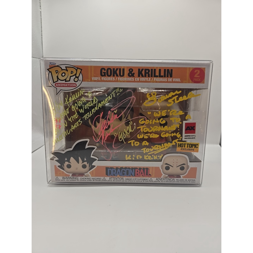Signed With Funko Multiple: Dragon Ball - Goku & Krillin - Hot Topic (Exclusive)